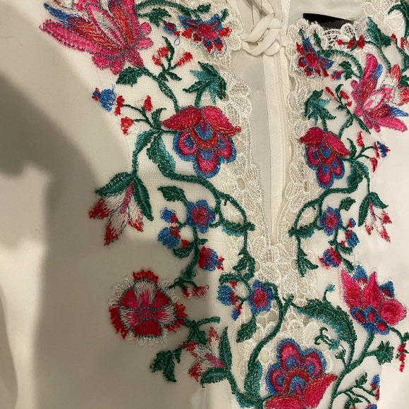 Tadashi Shoji Two-Tone Embroidered Dress - Picture 5 of 5